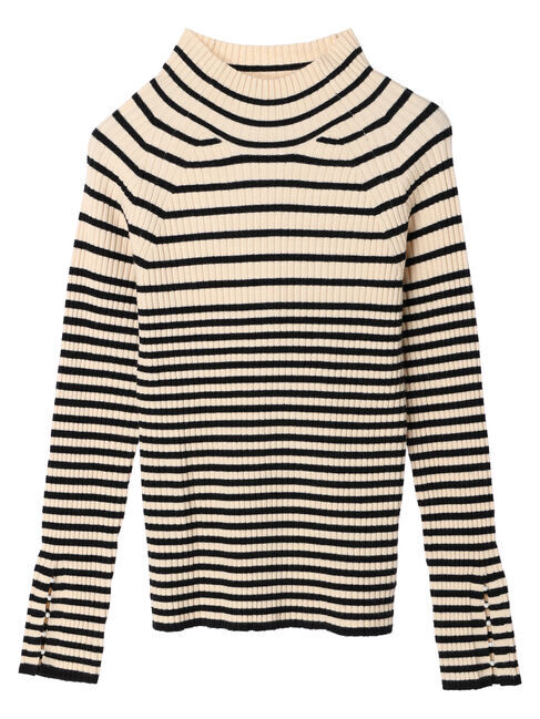 earth music&ecology「パールスリーブニットプルオーバー」|ニット・セーター|