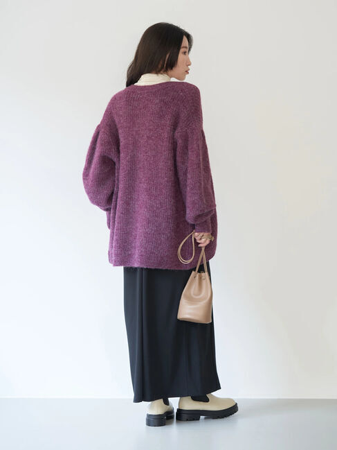 earth music&ecology「ヘアリーニットカーディガン」|カーディガン|