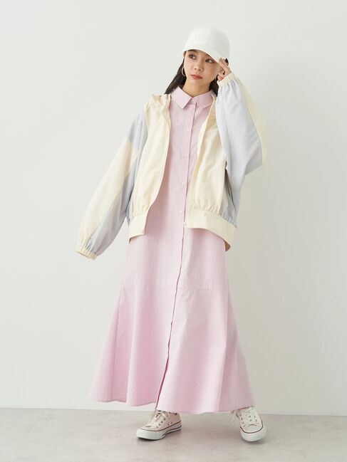 earth music&ecology「コクーンギャザー切替ブルゾン」|スーツ|