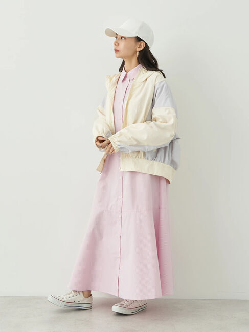 earth music&ecology「コクーンギャザー切替ブルゾン」|スーツ|