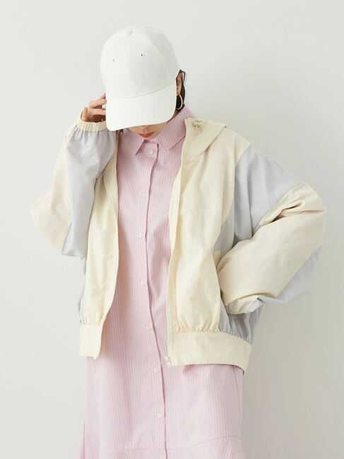 earth music&ecology「コクーンギャザー切替ブルゾン」|スーツ|