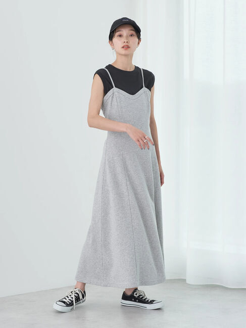 earth music&ecology「スウェットキャミワンピース」|ワンピース|