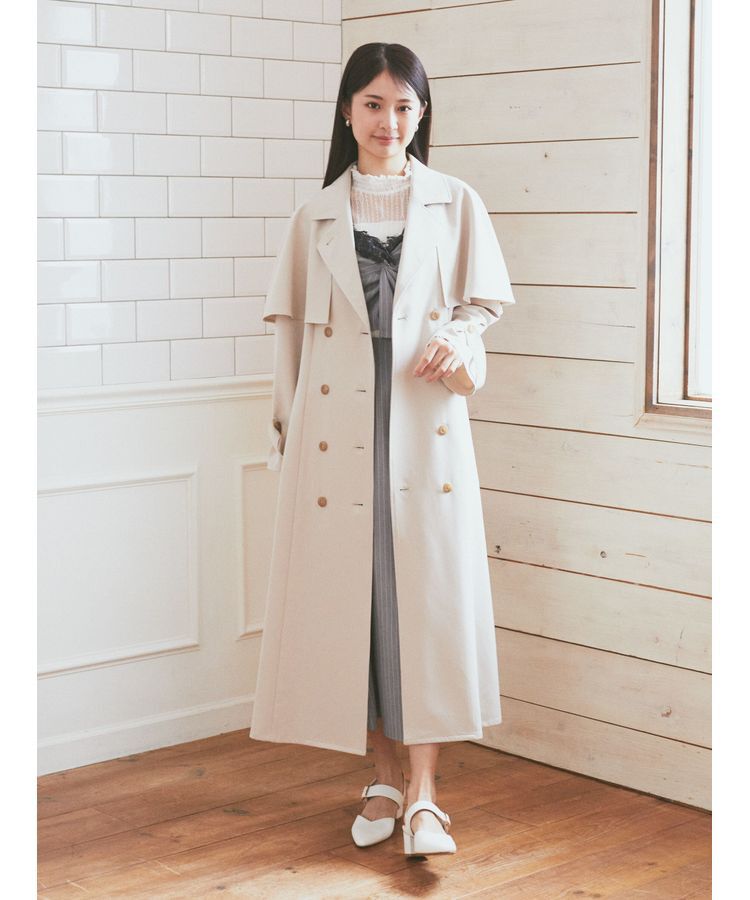 earth music&ecology「2WAYケープトレンチコート」|トレンチコート|