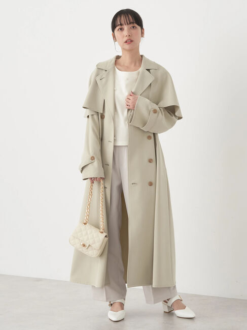earth music&ecology「2WAYケープトレンチコート」|トレンチコート|