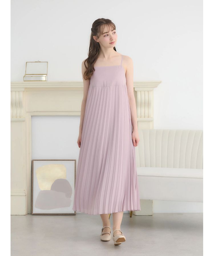 earth music&ecology「SET2点　オーガンジー刺繍+プリーツワンピース」|ワンピース|