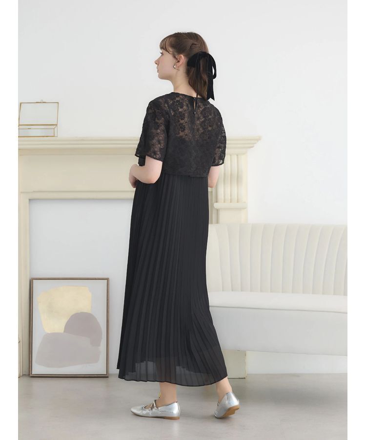 earth music&ecology「SET2点　オーガンジー刺繍+プリーツワンピース」|ワンピース|