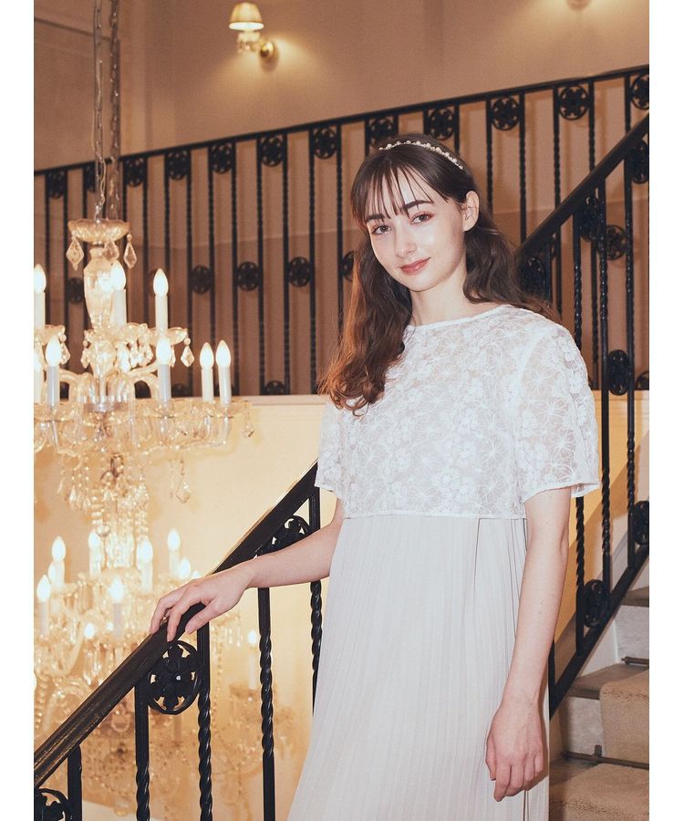 earth music&ecology「SET2点　オーガンジー刺繍+プリーツワンピース」|ワンピース|