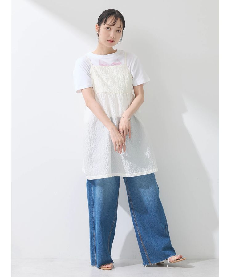 earth music&ecology「ぽこぽこフラワーキャミチュニック」|チュニック|