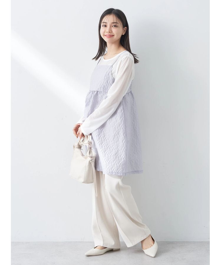 earth music&ecology「ぽこぽこフラワーキャミチュニック」|チュニック|