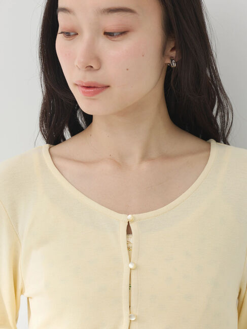 earth music&ecology「SET2点カーディガン+フラワーキャミ」|カーディガン|