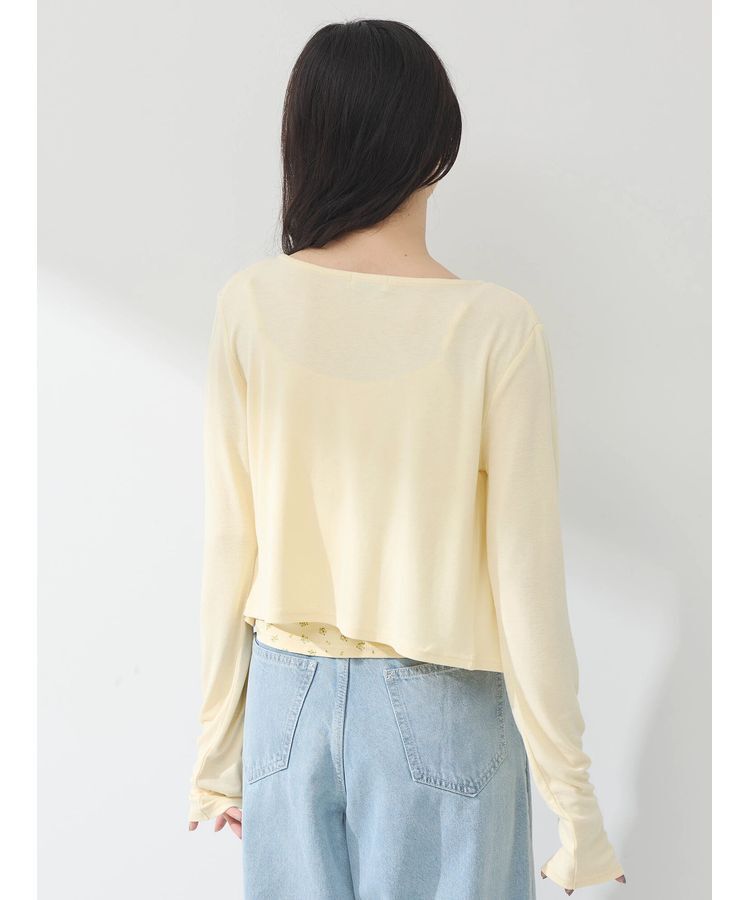 earth music&ecology「SET2点カーディガン+フラワーキャミ」|カーディガン|