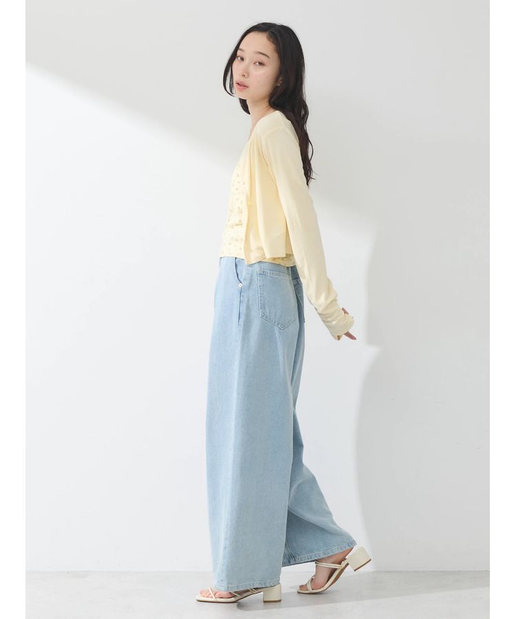 earth music&ecology「SET2点カーディガン+フラワーキャミ」|カーディガン|