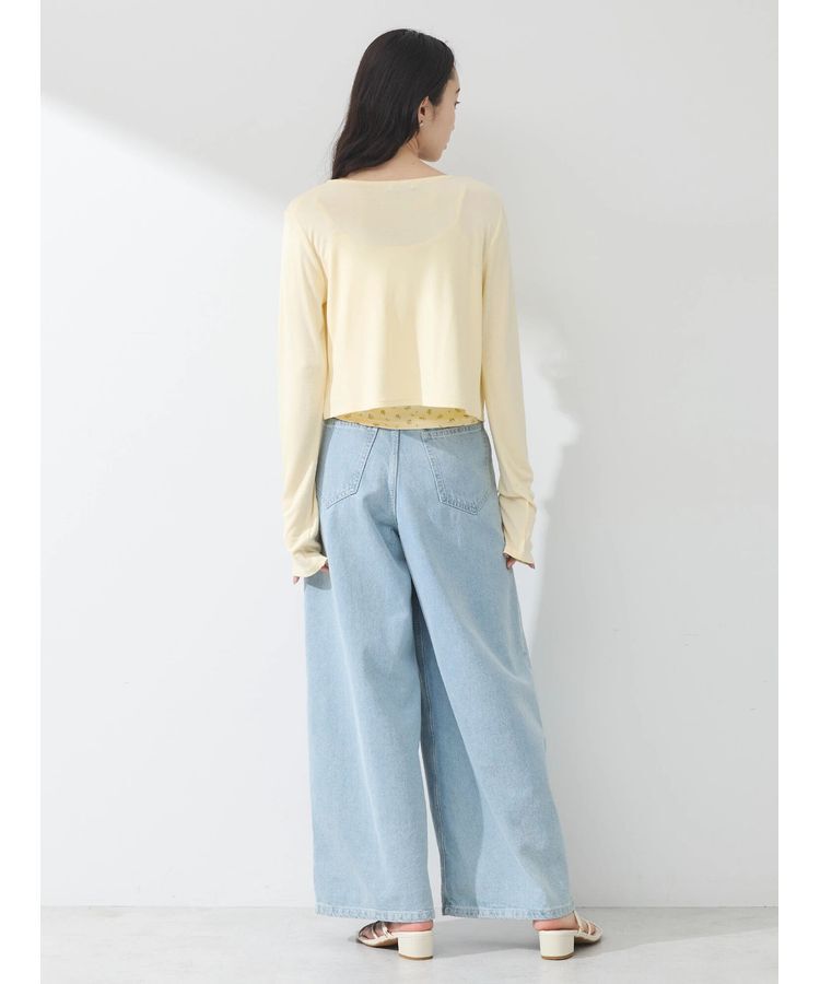 earth music&ecology「SET2点カーディガン+フラワーキャミ」|カーディガン|