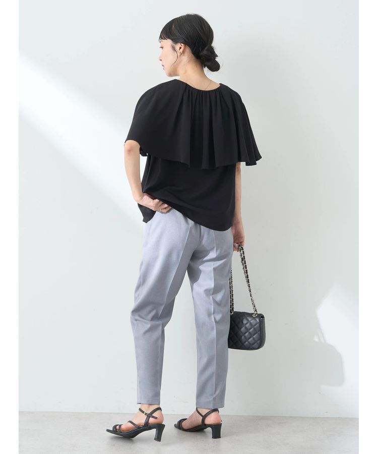 earth music&ecology「ケープカラーブラウス」|シャツ・ブラウス|