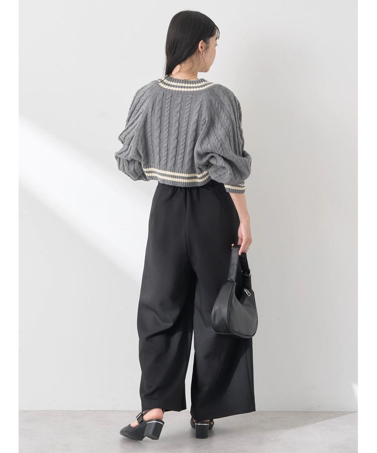 earth music&ecology「ベルト付きワイドパンツ」|その他|