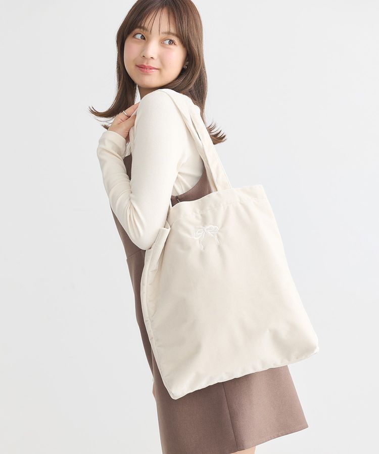 earth music&ecology「ベロアトートバッグ」|トートバッグ|