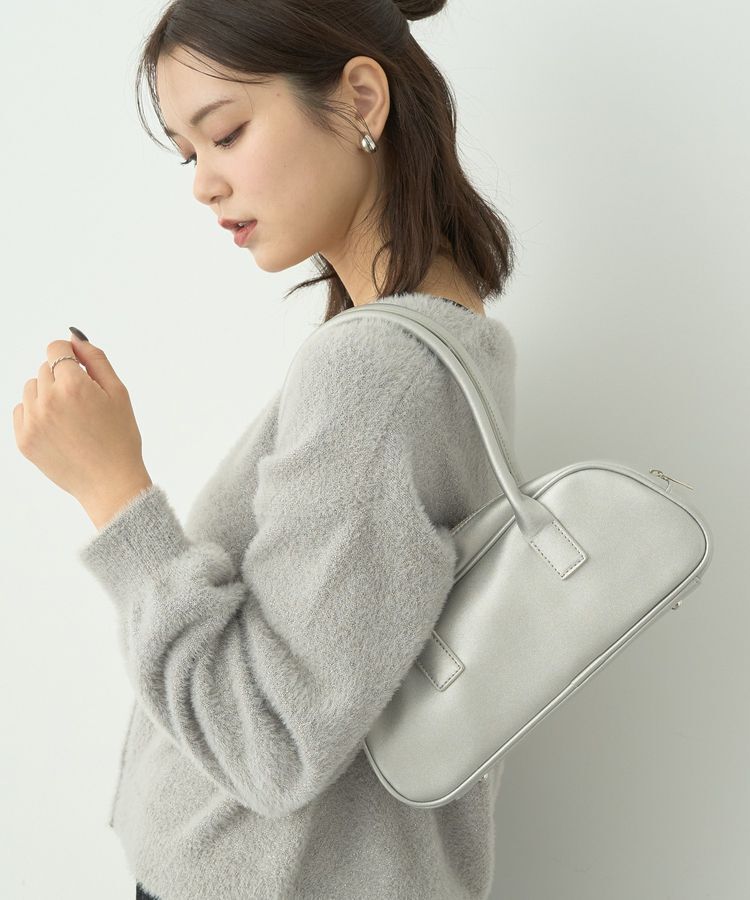 earth music&ecology「ワイドボストンバッグ」|その他|Silver