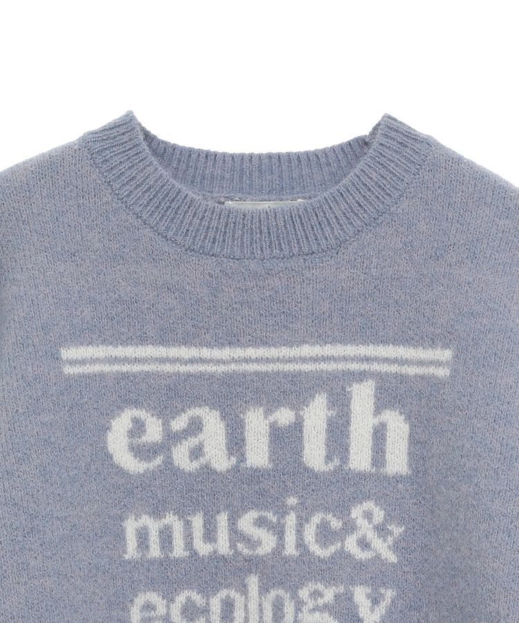 earth music&ecology「ジャガードロゴニットプルオーバー」|ニット・セーター|