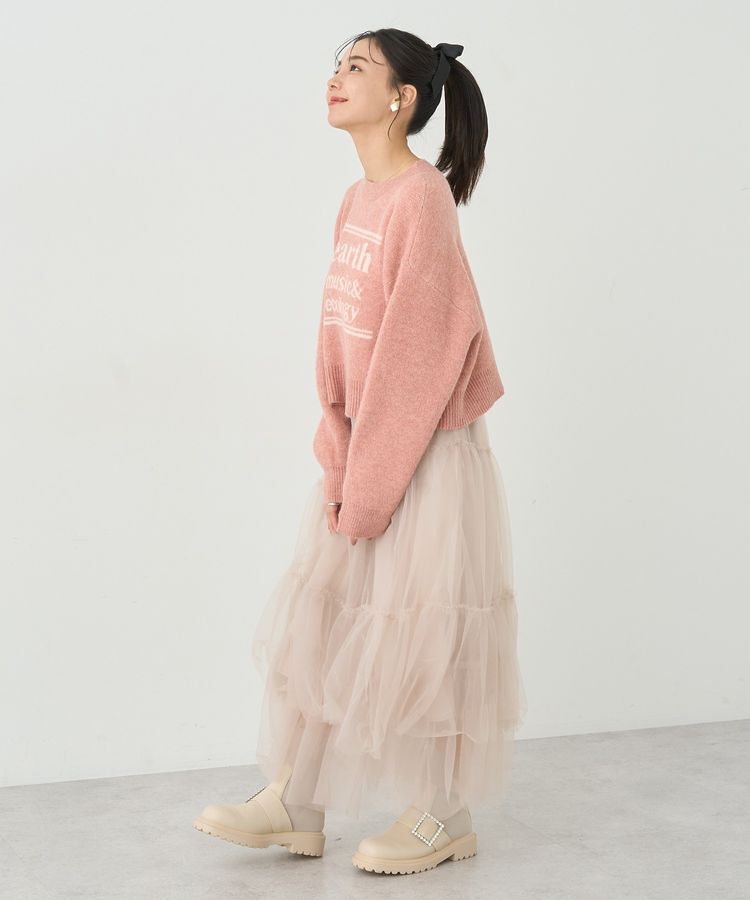 earth music&ecology「ジャガードロゴニットプルオーバー」|ニット・セーター|