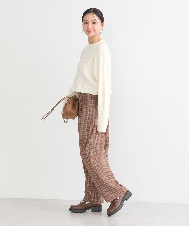 earth music&ecology「ダブルウエストデザインパンツ」|その他|