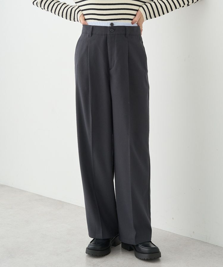 earth music&ecology「ダブルウエストデザインパンツ」|その他|