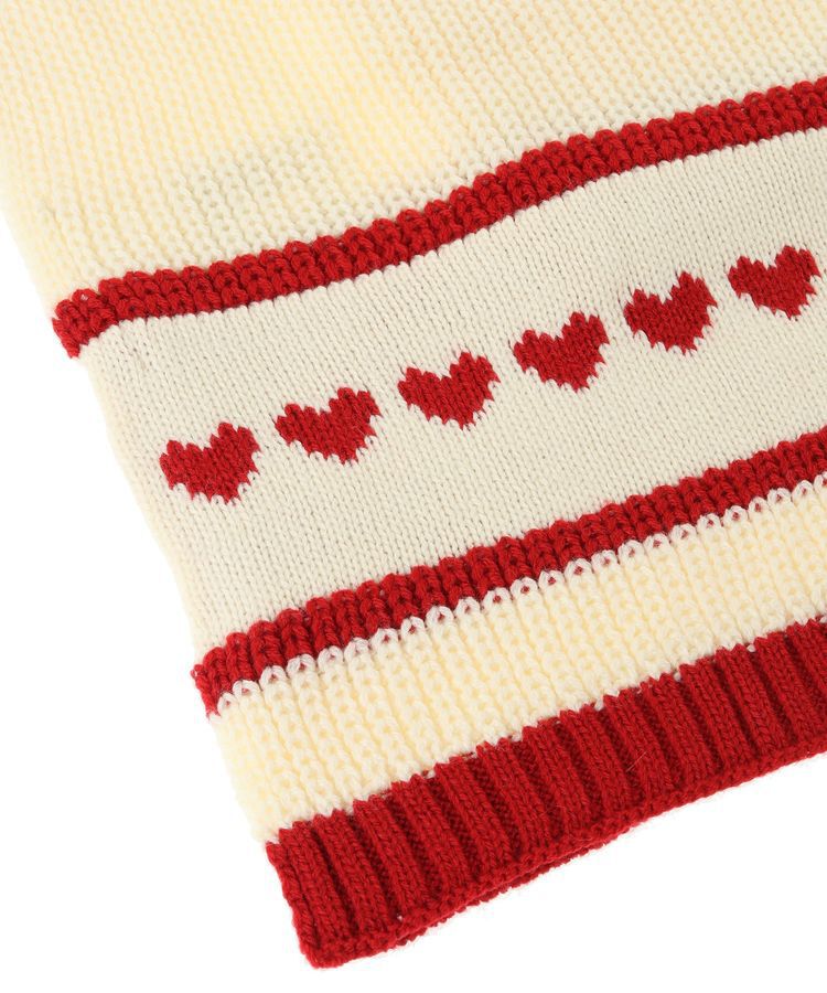 earth music&ecology「ミニハートニットマフラー」|マフラー|