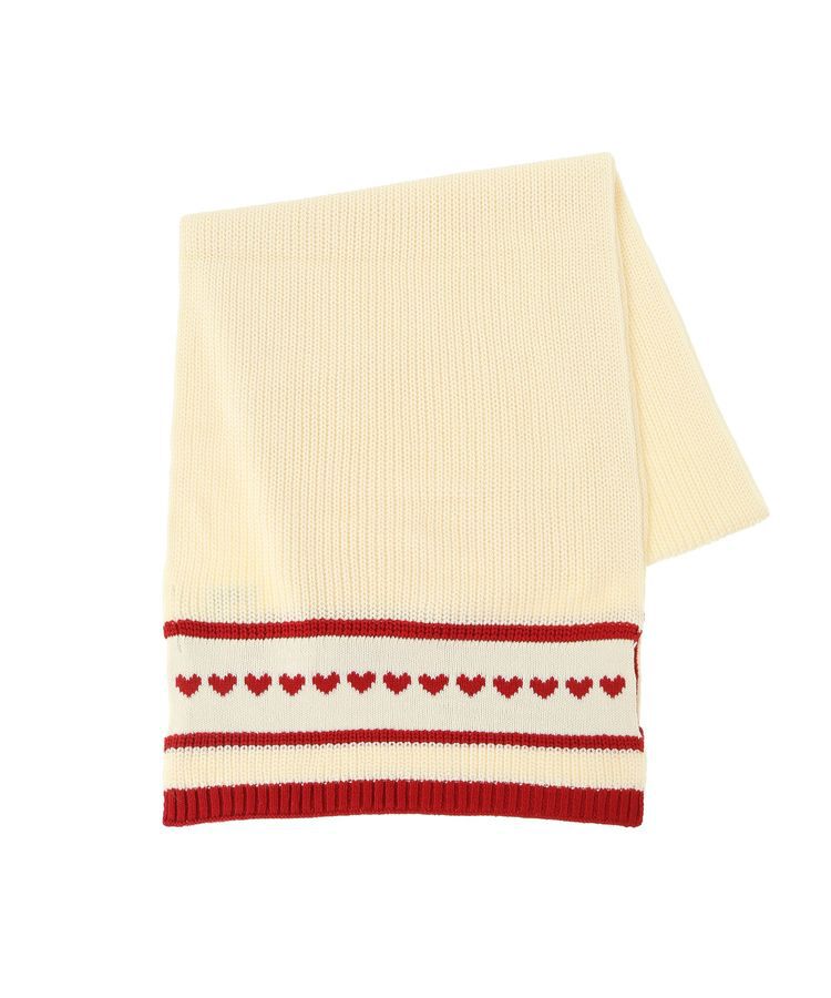 earth music&ecology「ミニハートニットマフラー」|マフラー|