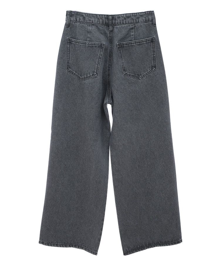 earth music&ecology「ダブルタックワイドデニムパンツ」|デニム|