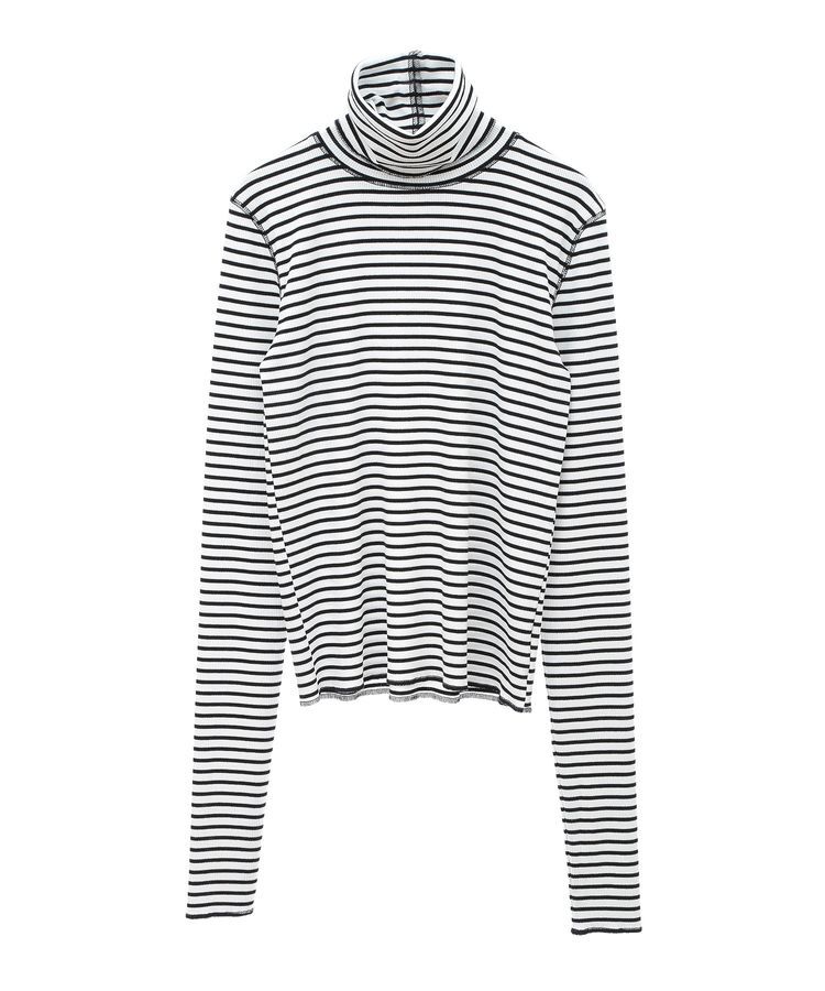 earth music&ecology「リブタートルネックプルオーバー」|Tシャツ・カットソー|