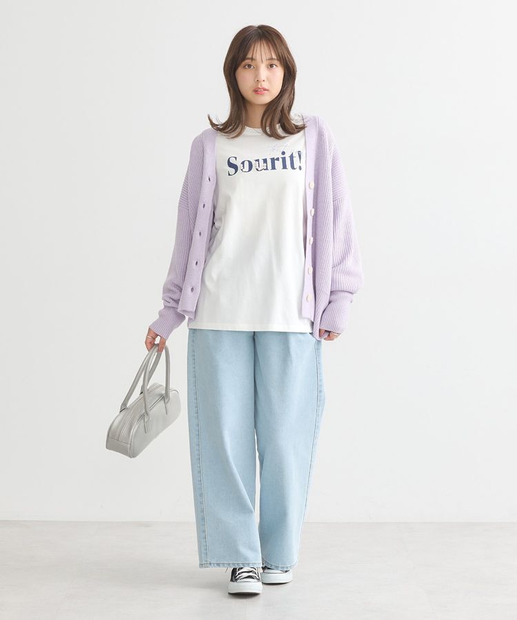 earth music&ecology「アンチピリングVネックカーディガン」|カーディガン|