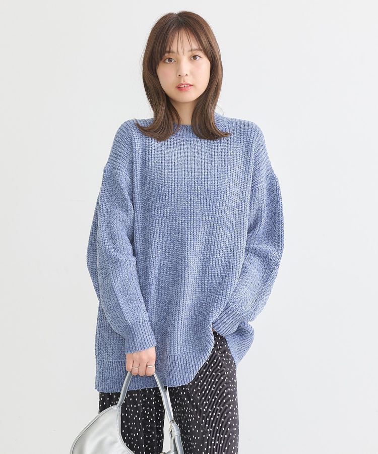 earth music&ecology「シャイニーベロアチュニック」|チュニック|