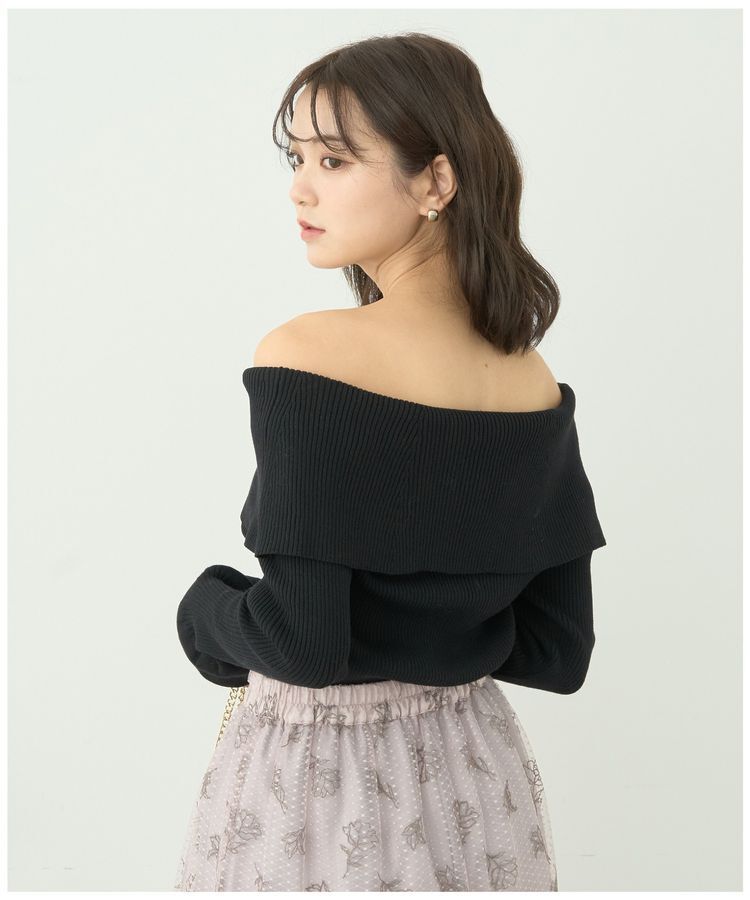 earth music&ecology「2Wayオフショルニットプルオーバー」|ニット・セーター|