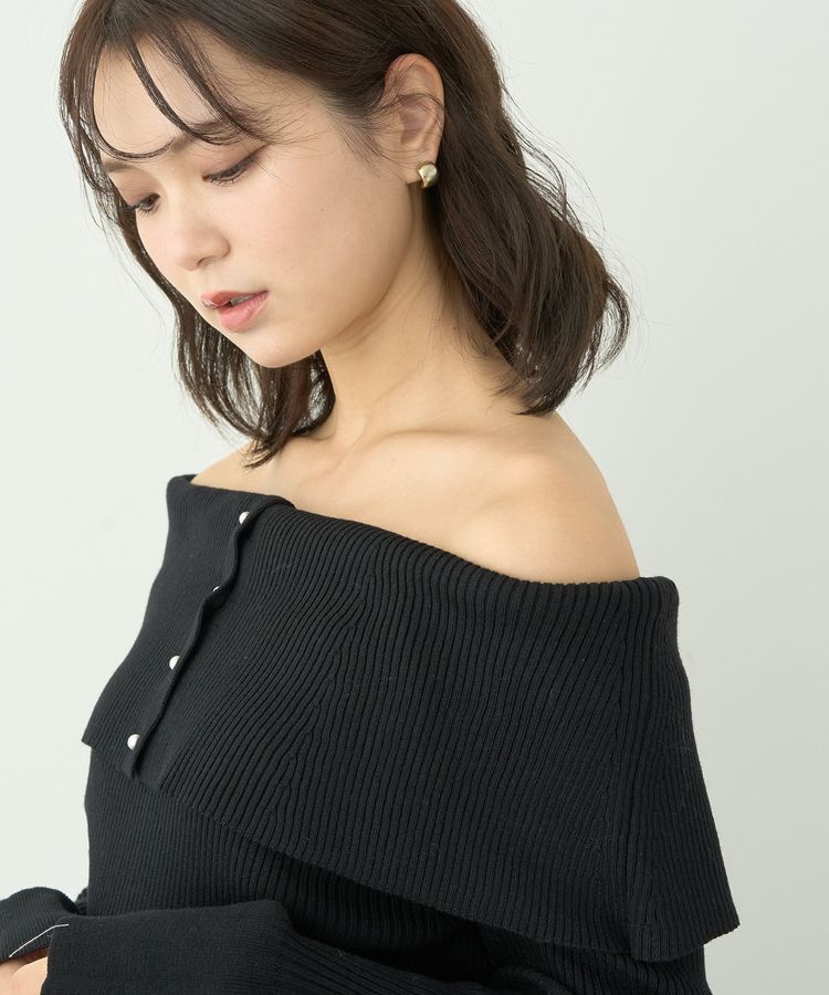 earth music&ecology「2Wayオフショルニットプルオーバー」|ニット・セーター|