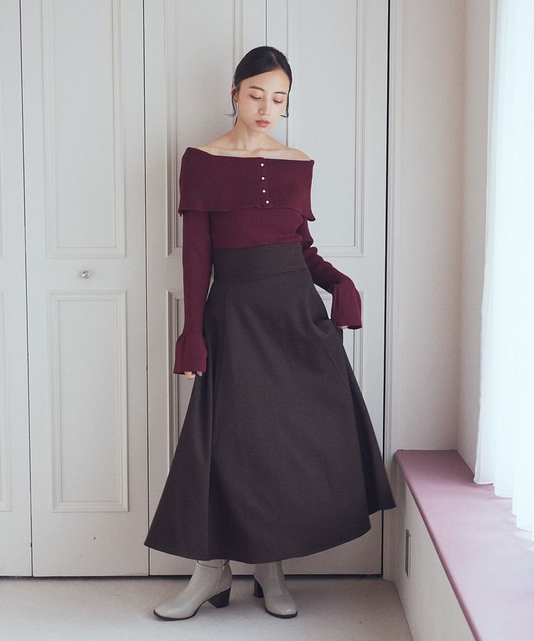 earth music&ecology「2Wayオフショルニットプルオーバー」|ニット・セーター|