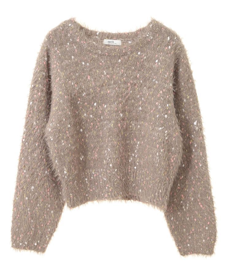 earth music&ecology「ジャンボノットシャギーニットプルオーバー」|ニット・セーター|