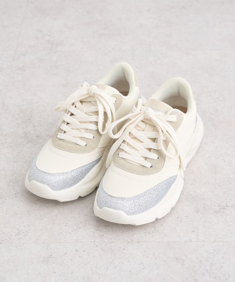 earth music&ecology「ORiental TRaffic グリッタースニーカー」|スニーカー|