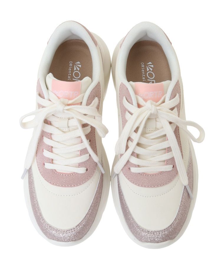 earth music&ecology「ORiental TRaffic グリッタースニーカー」|スニーカー|