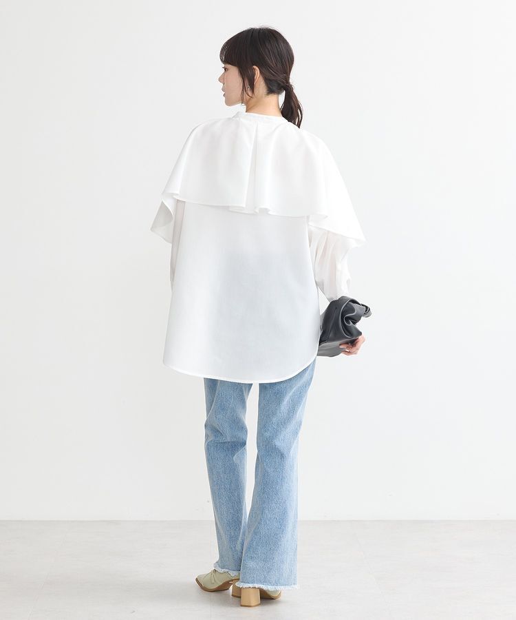 earth music&ecology「フロントシームセミフレアデニムパンツ」|デニム|