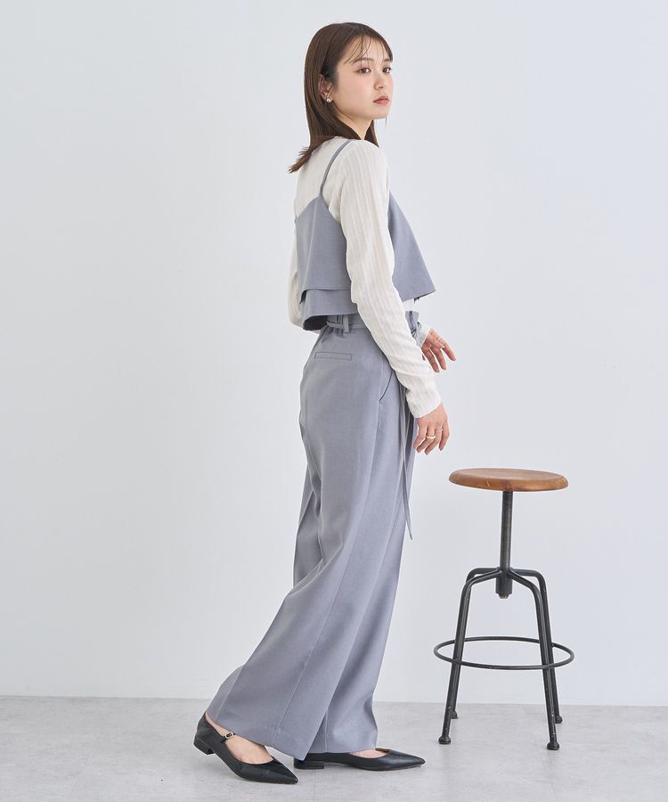 earth music&ecology「ベルトタックパンツ」|その他|