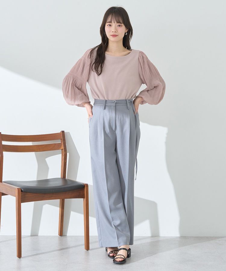 earth music&ecology「ベルトタックパンツ」|その他|