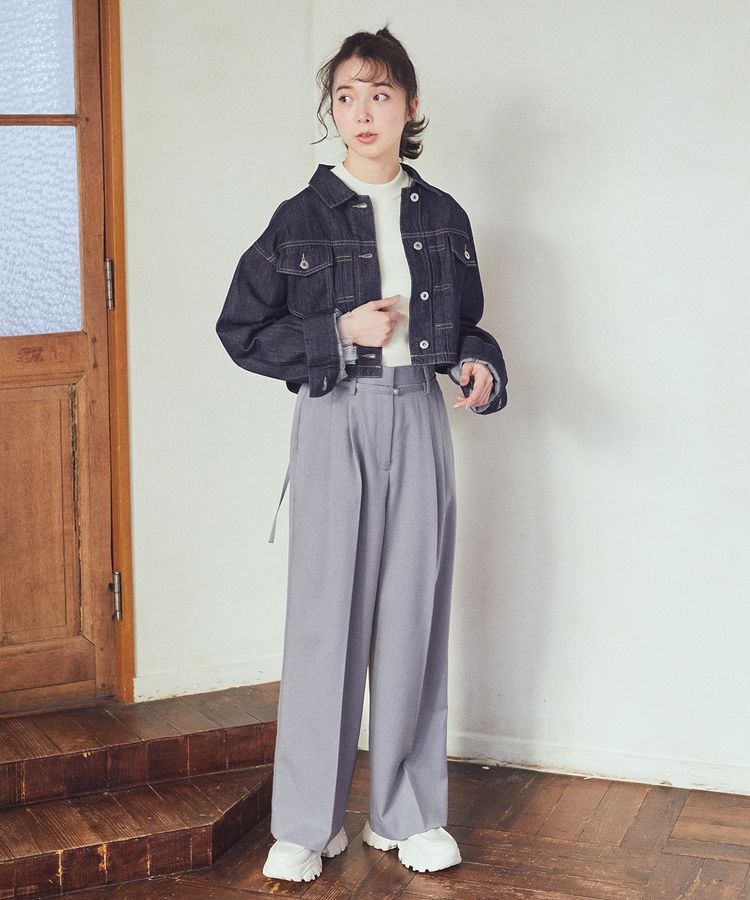 earth music&ecology「ベルトタックパンツ」|その他|