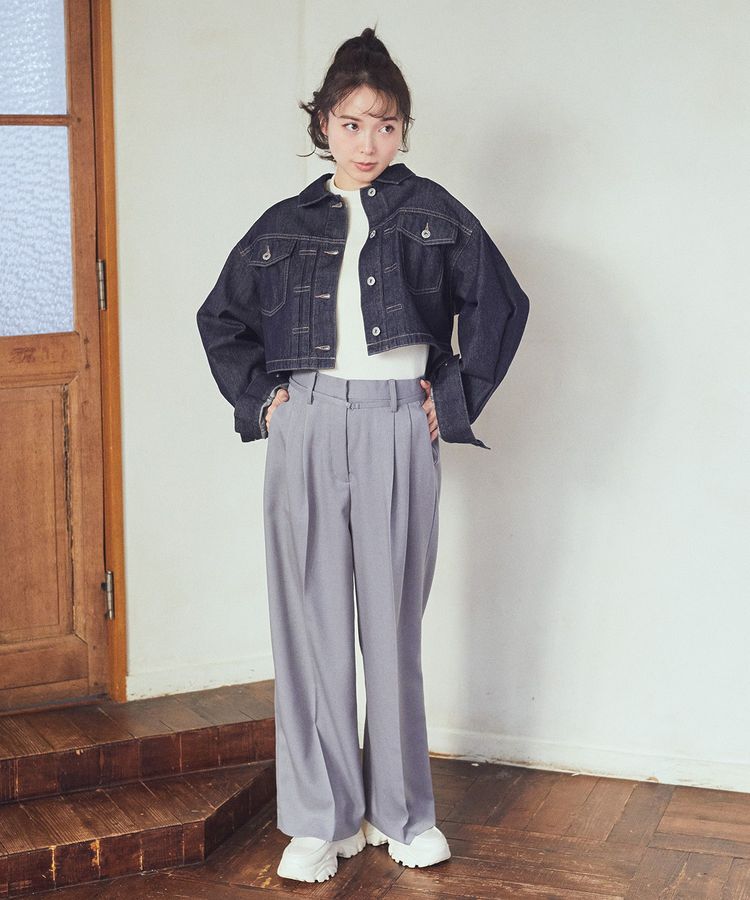 earth music&ecology「ベルトタックパンツ」|その他|