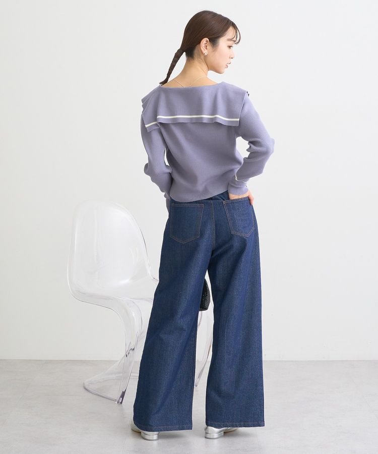 earth music&ecology「ビッグカラーカーディガン」|カーディガン|