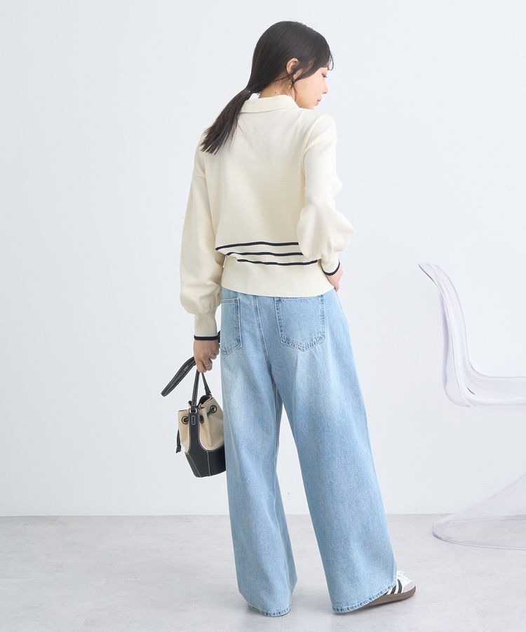 earth music&ecology「パールボタンニットプルオーバー」|ニット・セーター|