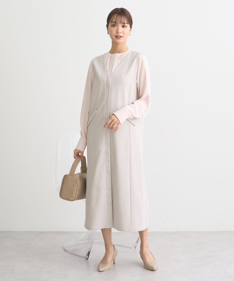 earth music&ecology「ジレワンピース」|ジャンパースカート|