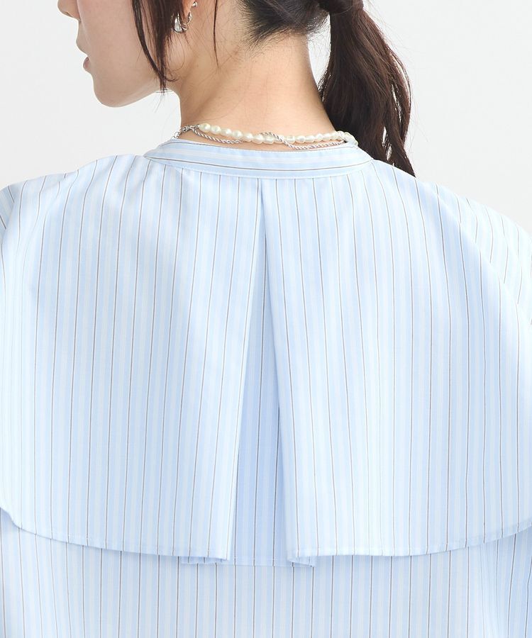 earth music&ecology「アンブレラヨークケープブラウス」|シャツ・ブラウス|