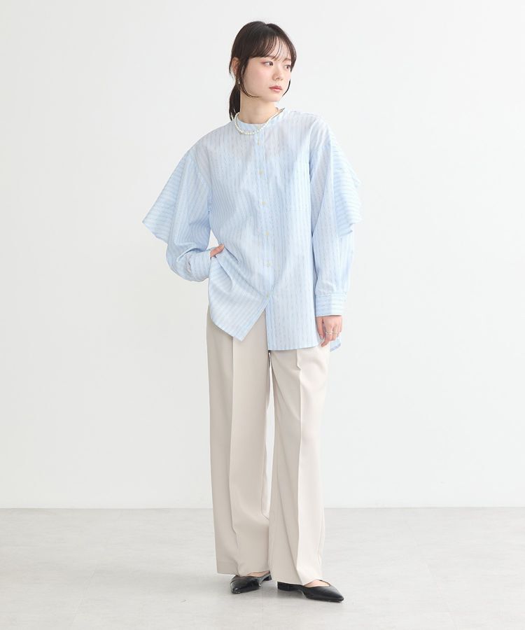 earth music&ecology「アンブレラヨークケープブラウス」|シャツ・ブラウス|