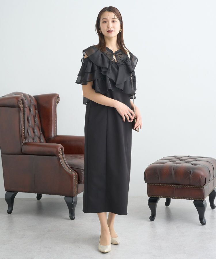 earth music&ecology「SET2点フリルボレロ＋ナローワンピース」|ワンピース|