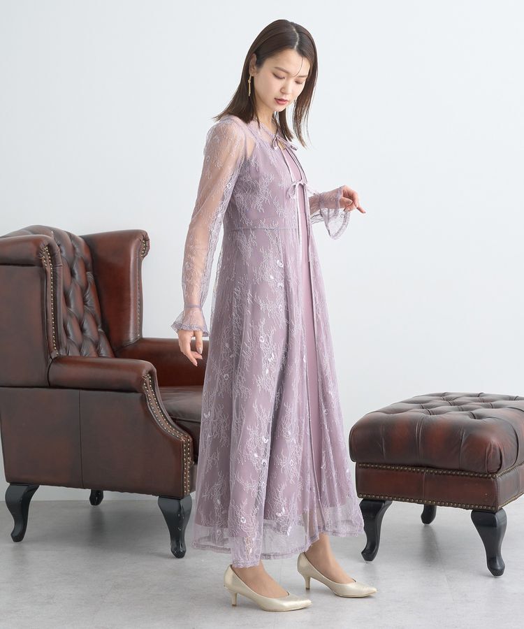 earth music&ecology「SET2点レースワンピース＋キャミワンピース」|ワンピース|