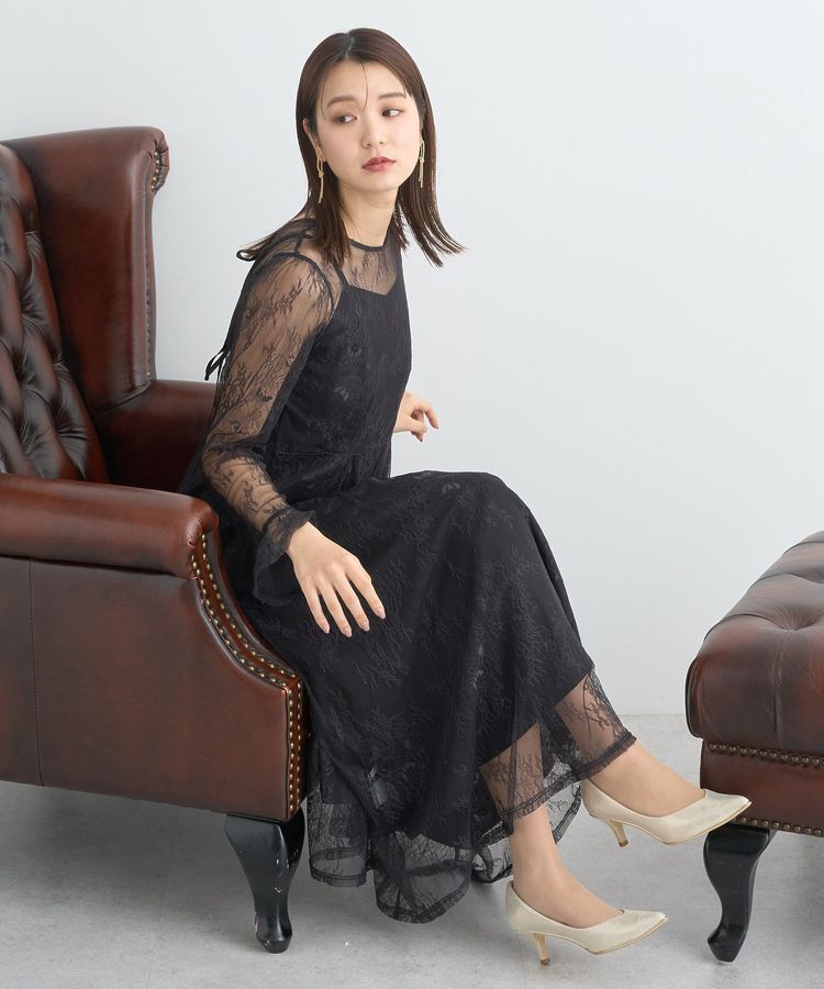 earth music&ecology「SET2点レースワンピース＋キャミワンピース」|ワンピース|